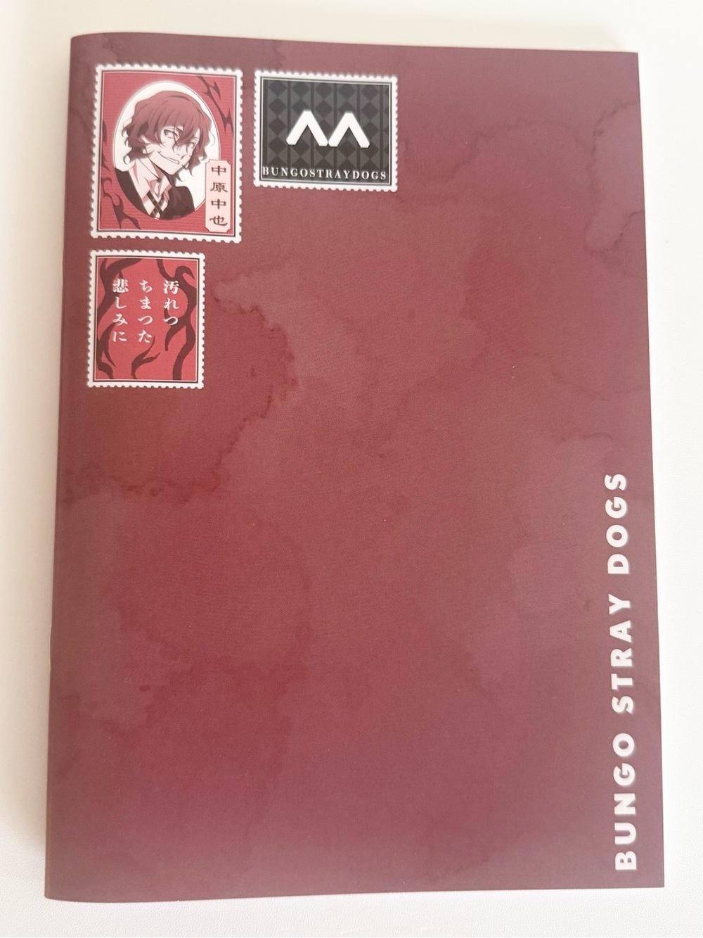 Anime official collectible bungo stray dogs chuuya notebook